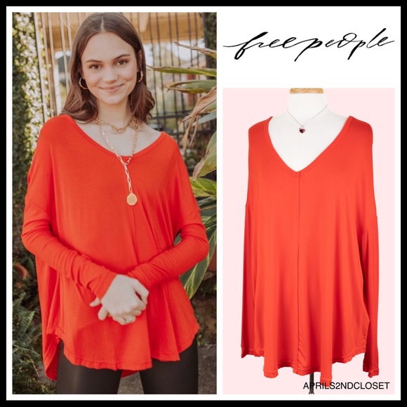 FREE PEOPLE BOHO HI-LO TEE SWING TUNIC TOP A2C - Picture 7 of 16